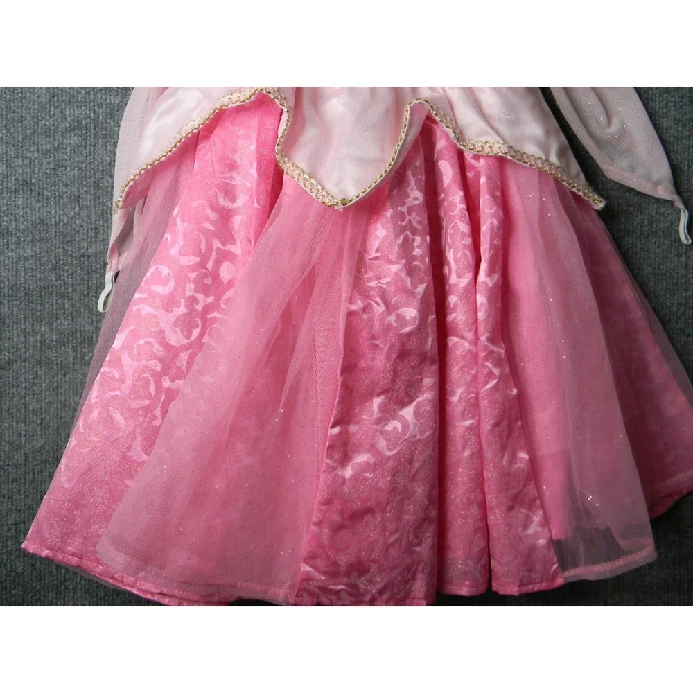 Disney Parks Princess Aurora Sleeping Beauty Pink Costume Dress Girls XS